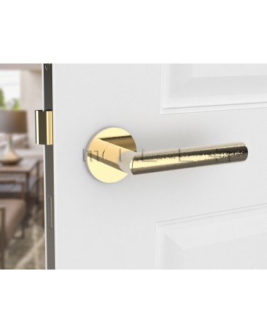 Manilla de Puerta oro pulido Line Ronda Ronde - manilla de diseño