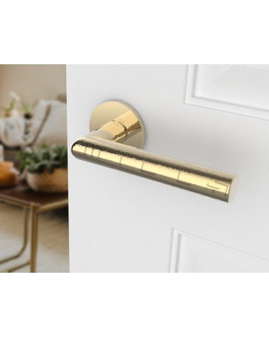 Manilla de Puerta oro pulido Line Ronda Ronde - manilla de diseño
