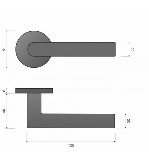 Palanca de Puerta Clásica Line Ronda Ronde - palanca de diseño