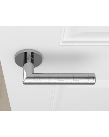 Manilla de Puerta Cromo pulido Line Ronda Ronde - manilla de diseño