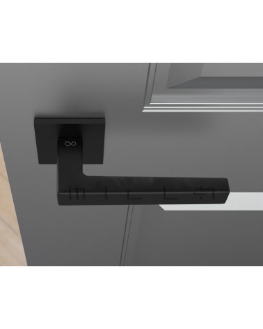 Manilla de Puerta negra Line STELLA Q - herraje de diseño