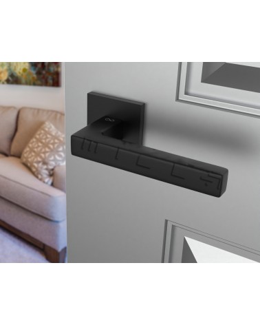 Manilla de Puerta negra Line STELLA Q - herraje de diseño