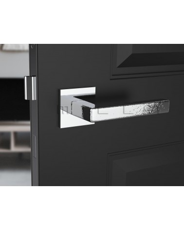 Manilla de Puerta Cromo pulido Line STELLA Q - herraje de diseño