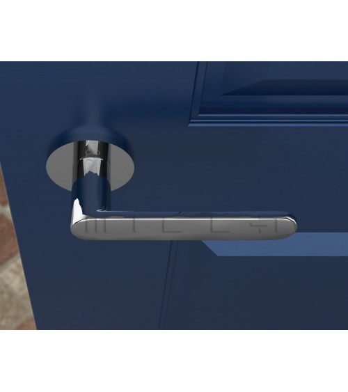 Tirador de puerta cromo pulido Line Vénus tirador de diseño
