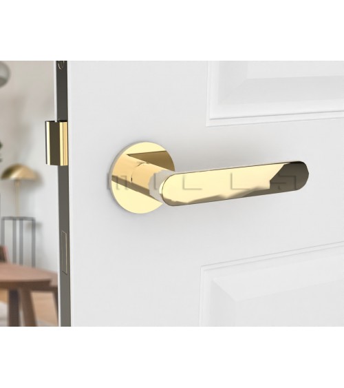 Tirador de puerta oro pulido Line Vénus diseño