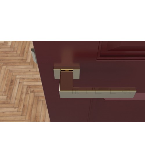 Tirador de puerta sobre placa rectangular PINA tirador de diseño color 3