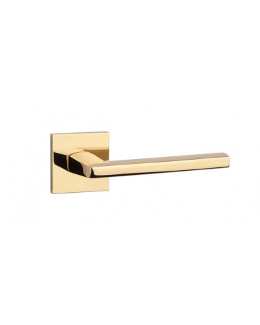 Maneta de puerta sobre placa cuadrada PYROLA herrajes de diseño
