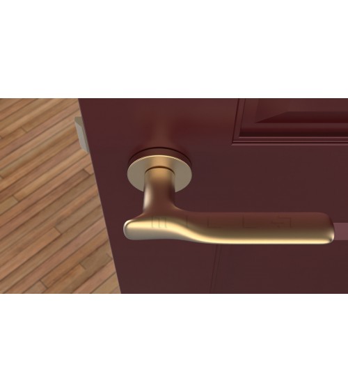Manija de puerta de zamak ORCHIDE diseño color 3
