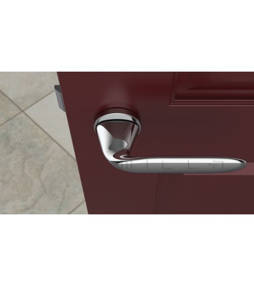 Manija de puerta de zamak PEONIA diseño color 1