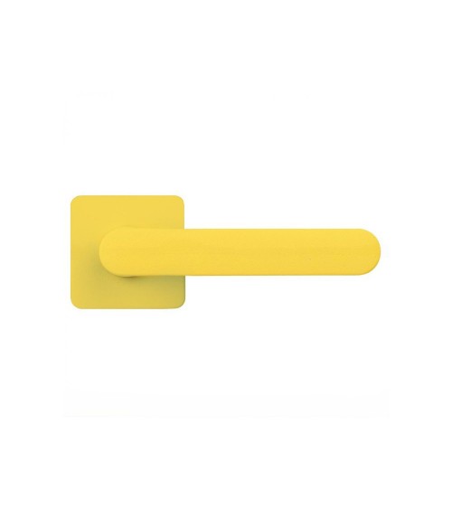 Tirador de puerta de color Amarillo Limón atardecer - Moon One Carré - tirador de diseño