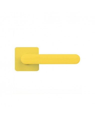 Tirador de puerta de color Amarillo Limón atardecer - Moon One Carré - tirador de diseño
