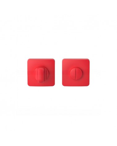 Tirador de puerta de color Rojo Fresa atardecer - Moon One Carré - tirador de diseño