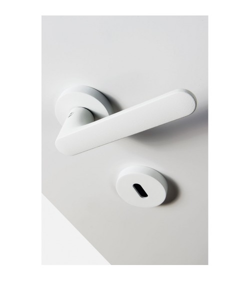 Tirador de puerta de color blanco - Moon One Ronde - tirador de diseño