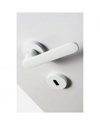 Tirador de puerta de color blanco - Moon One Ronde - tirador de diseño