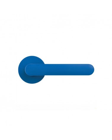 Tirador de puerta de color Azul Capri - Moon One Ronde - tirador de diseño