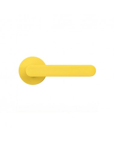 Tirador de puerta de color Amarillo Limón - Moon One Ronde - tirador de diseño