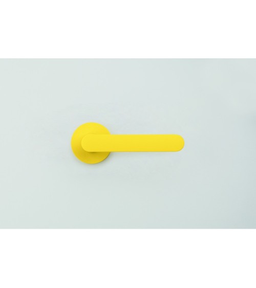Tirador de puerta de color Amarillo Limón - Moon One Ronde - tirador de diseño