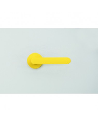 Tirador de puerta de color Amarillo Limón - Moon One Ronde - tirador de diseño