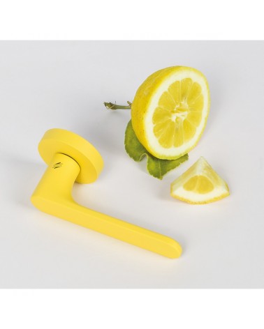 Tirador de puerta de color Amarillo Limón - Moon One Ronde - tirador de diseño