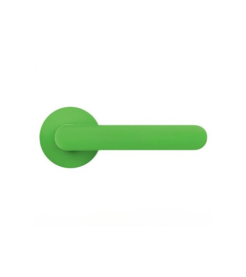 Palanca de puerta de color Verde Limón - Moon One Ronde - palanca de diseño
