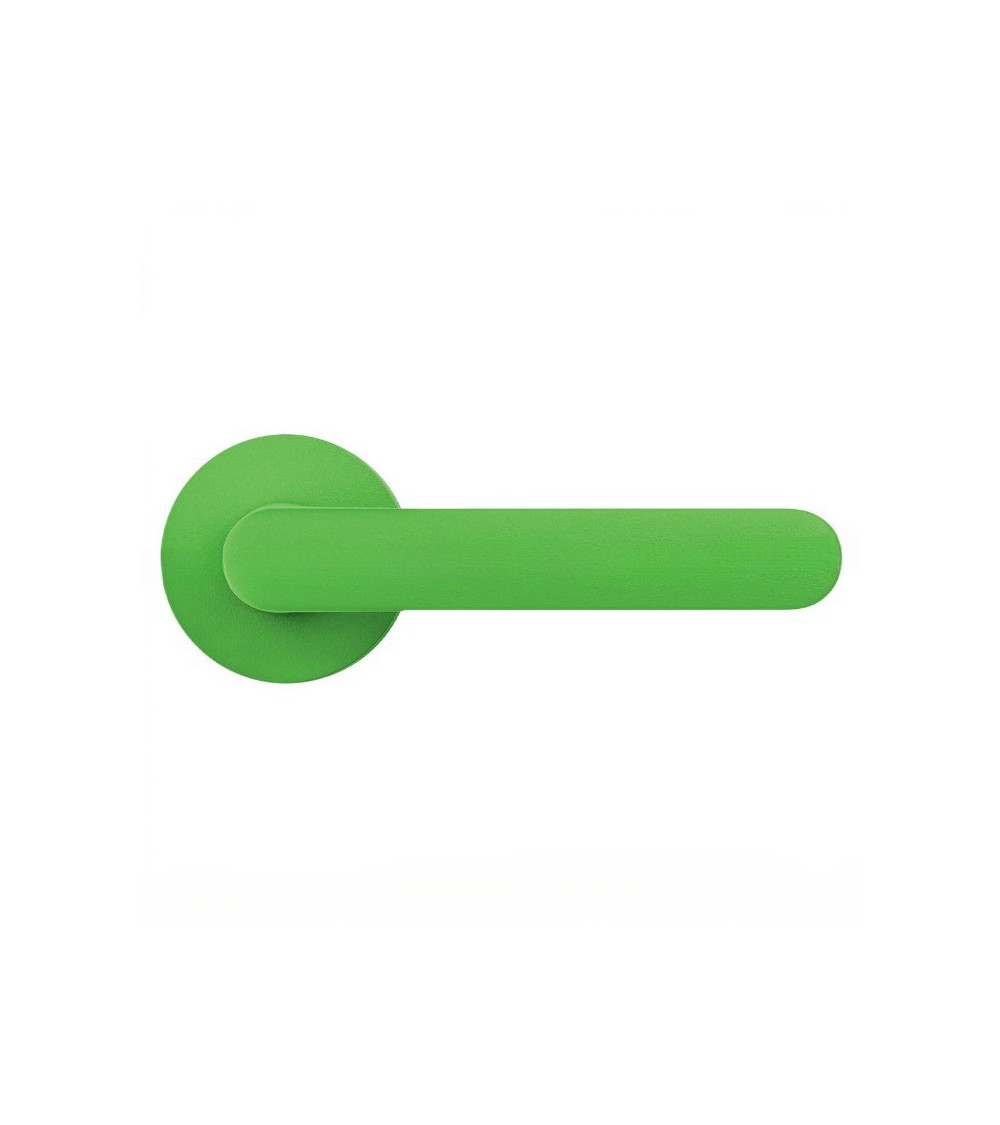 Palanca de puerta de color Verde Limón - Moon One Ronde - palanca de diseño
