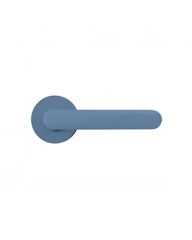 Manilla de puerta de color Azul Océano - Moon One Ronde - manilla de diseño