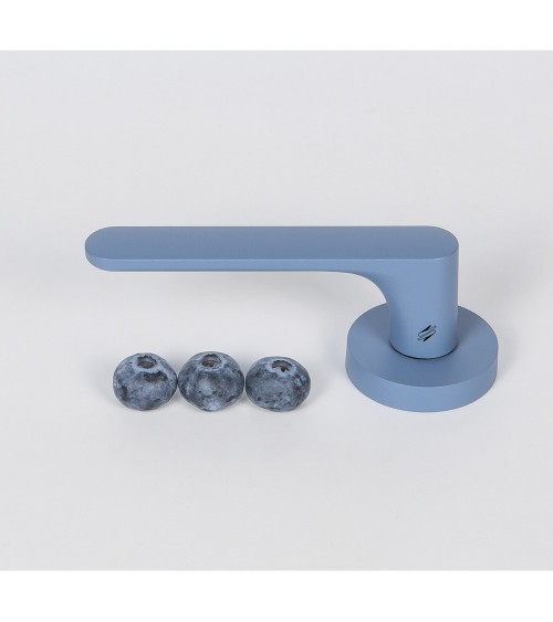 Manilla de puerta de color Azul Océano - Moon One Ronde - manilla de diseño