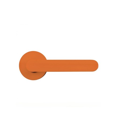 Palanca de puerta de color Naranja - Moon One Ronde - palanca de diseño