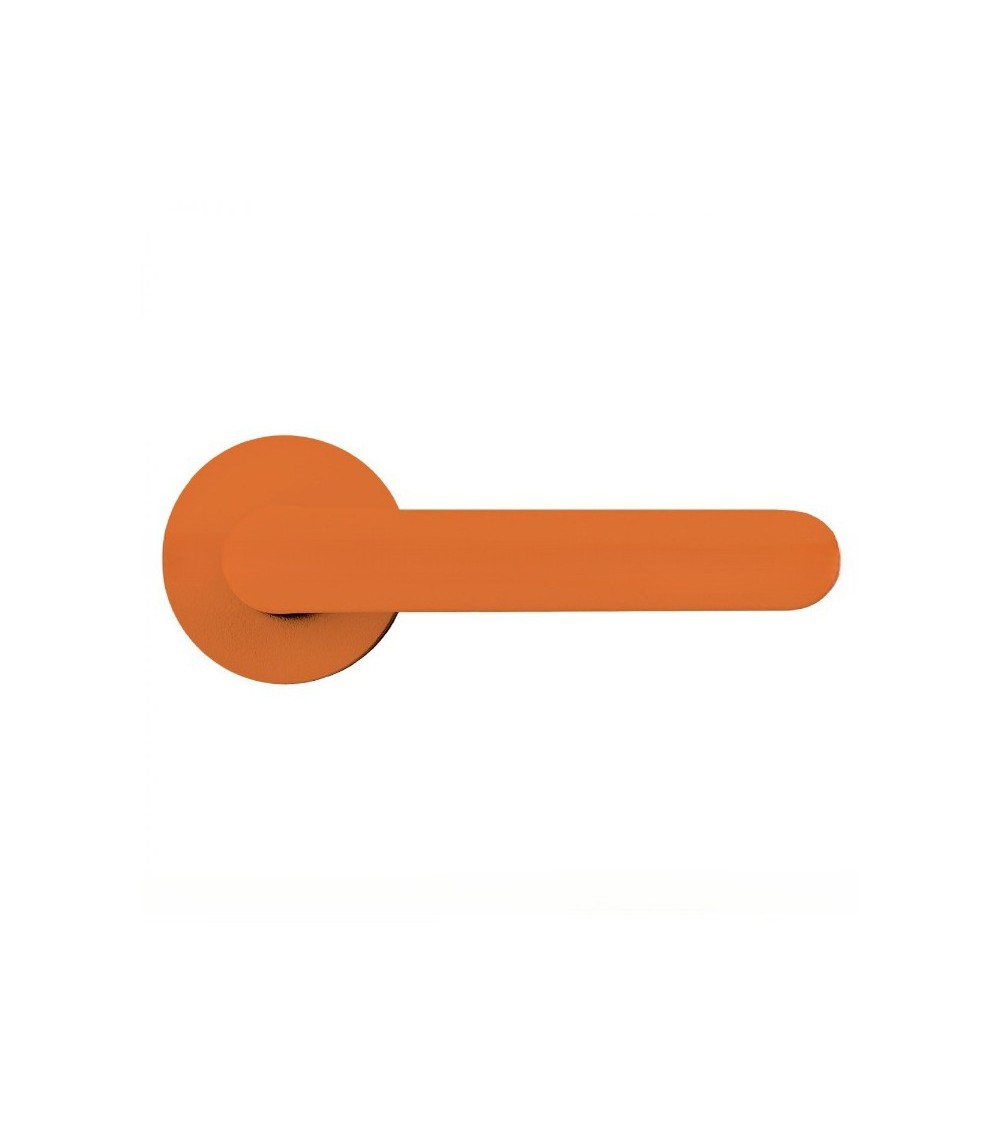 Palanca de puerta de color Naranja - Moon One Ronde - palanca de diseño