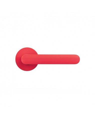 Manija de puerta color Rojo Fresa - Moon One Redonda - diseño
