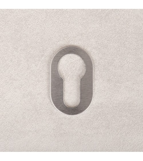 Roseta de puerta VERUM slim, para cerradura de bombín - tirador de diseño