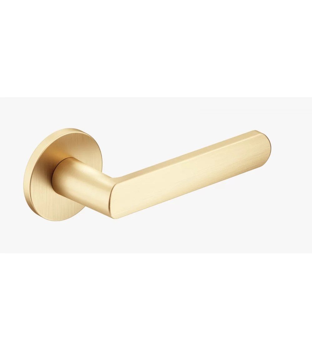 Palanca de puerta CO ICONE redonda oro mate - diseño
