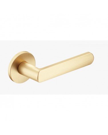 Palanca de puerta CO ICONE redonda oro mate - diseño
