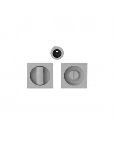 Manija para puerta corredera con cierre de color plata Moon One diseño