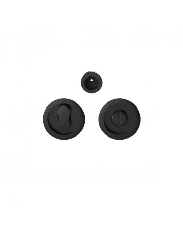 Tirador para puerta corredera con cierre negro Moon One tirador de diseño