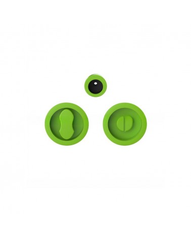 Tirador para puerta corredera con cierre color Verde Limón Moon One tirador de diseño