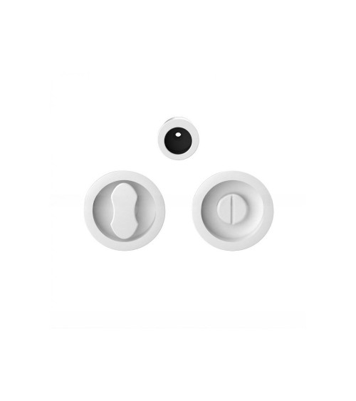 Tirador para puerta corredera con cierre color blanco Moon One tirador de diseño