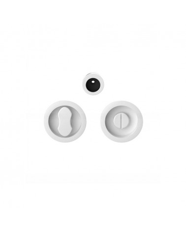 Tirador para puerta corredera con cierre color blanco Moon One tirador de diseño