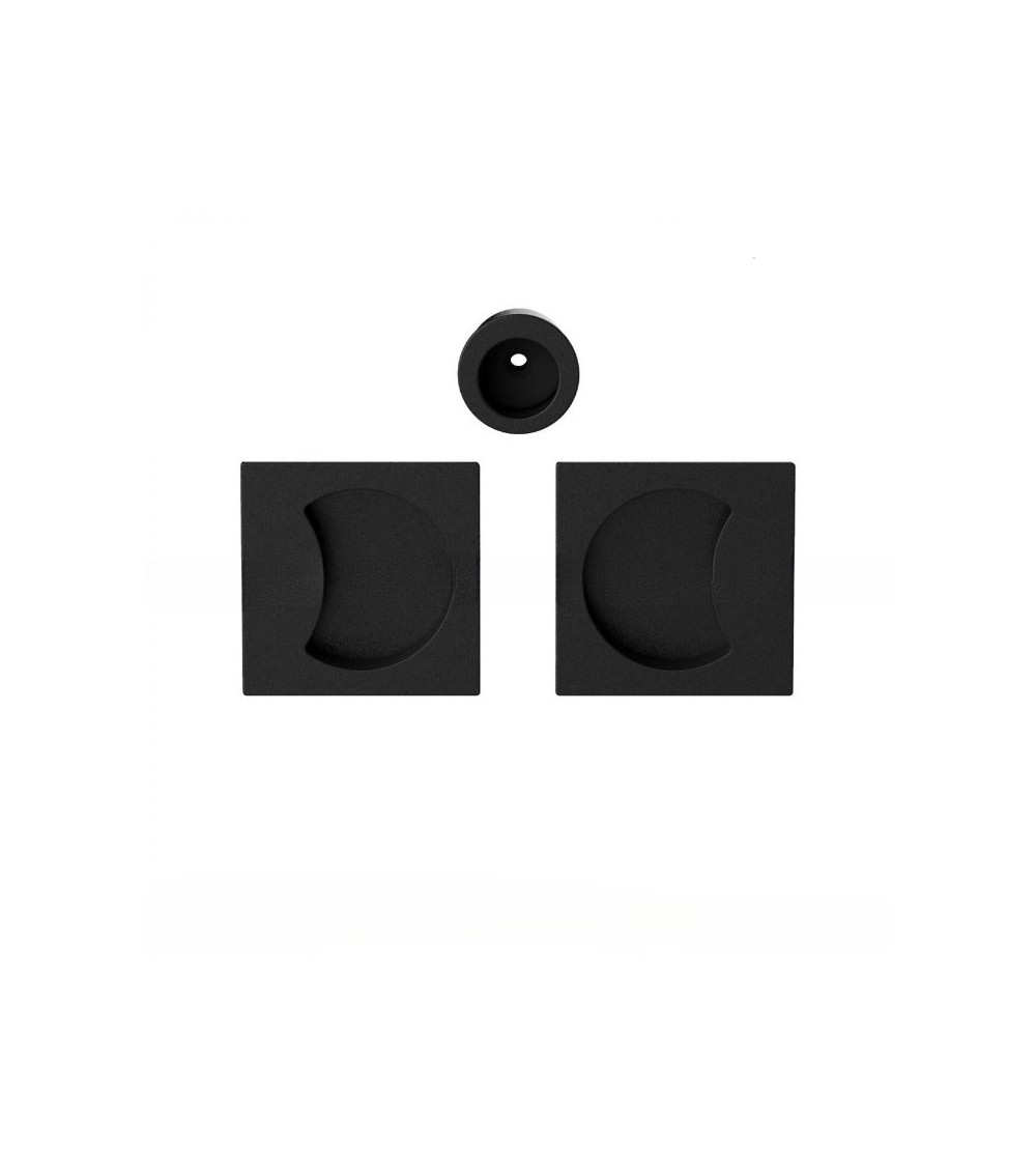 Tirador para puerta corredera de color negro Colombo Design Moon One diseño