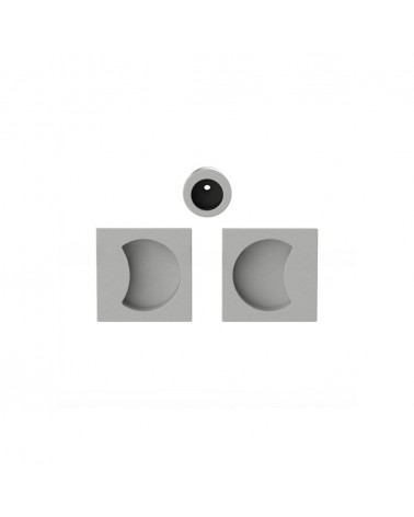 Tirador para puerta corredera de color plata Colombo Design Moon One diseño