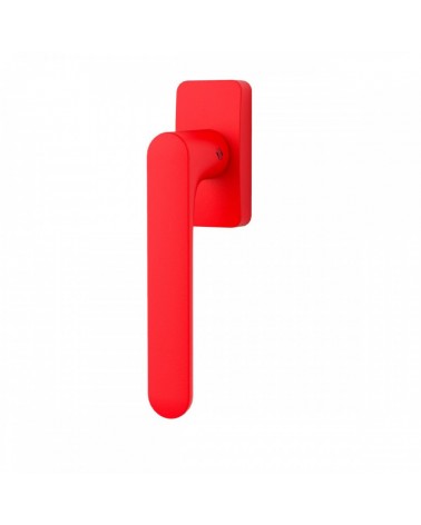 Tirador de ventana de color Rojo Fresa - Moon One Cuadrada - tirador de diseño