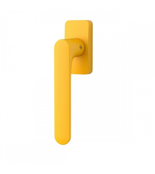 Tirador de ventana de color Amarillo Limón - Moon One Cuadrada - tirador de diseño