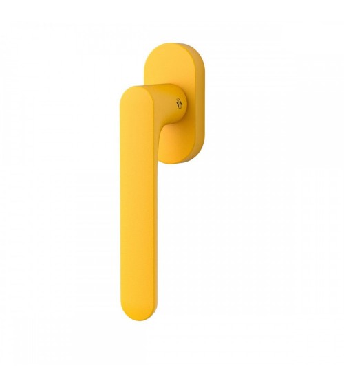 Tirador de ventana de color Amarillo Limón - Moon One Redonda - tirador de diseño