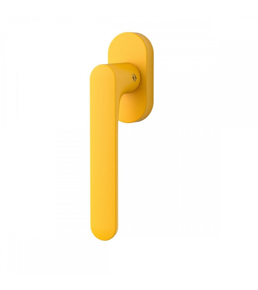 Tirador de ventana de color Amarillo Limón - Moon One Redonda - tirador de diseño