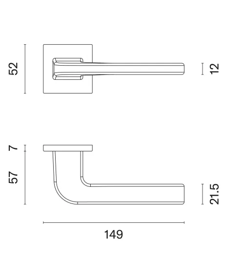 Tirador de puerta estilo moderno ISMENA tirador de diseño