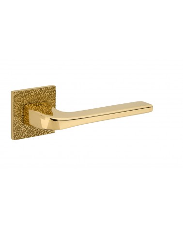 Palanca de puerta de estilo texturizado TUPAI 4007-T3 palanca de diseño color oro pulido
