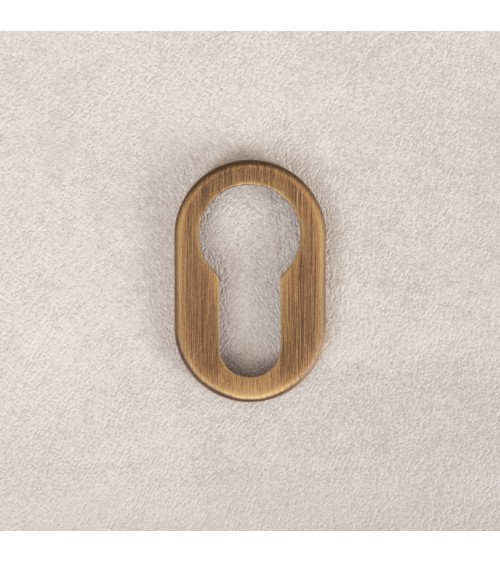 Roseta de puerta VERUM estándar, con cerradura de bombín - tirador de diseño