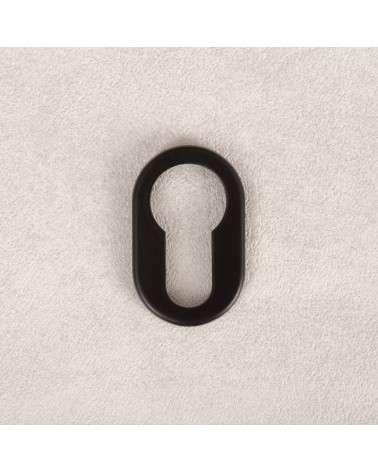 Roseta de puerta VERUM estándar, con cerradura de bombín - tirador de diseño