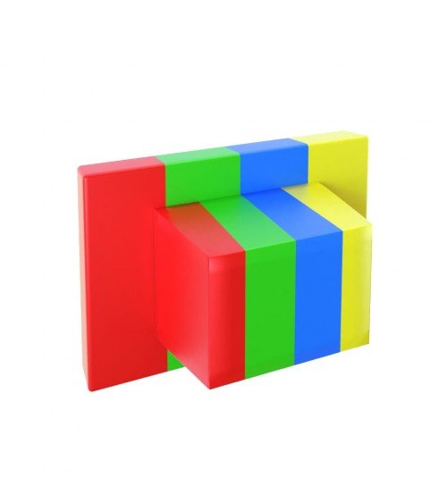 Escudo de WC rectangular Line para pintar - maneta de diseño