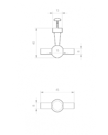 Botón de mueble Btch - tirador de diseño